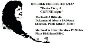 Elkarretaratzea, Berta Cáceresen hilketaren urteurrena dela-eta @ Plaza Biribila / Circular. Bilbao
