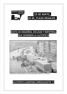 [:es]Manifestación (Bilbao) para exigir el derribo de la autopista de Rekalde[:eu]Manifestazioa (Bilbo): Errekaldeko autobidea botatzea exijitzeko[:] @ Plaza Rekalde